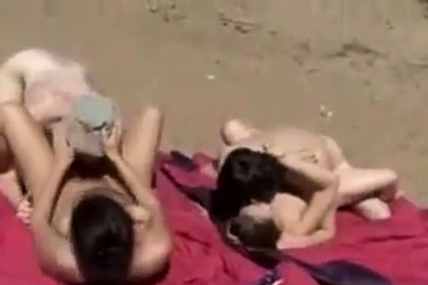 Shameless beach sex