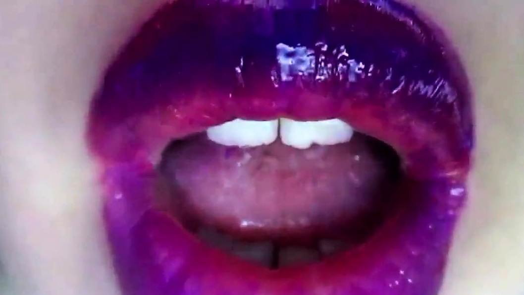 lipstick fetish - purple