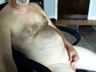  Hairy Dad Jerking Off...