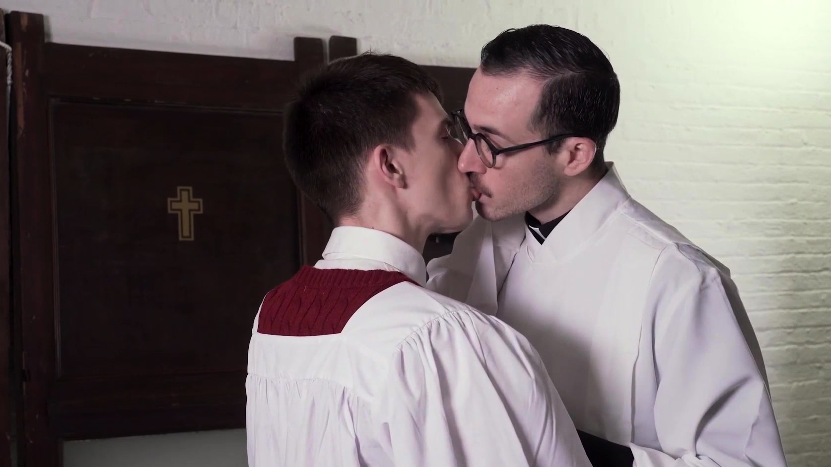 Young altar boy obeys Father and gets ass banged hard