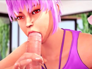 Shy 3D Ayane With Soft Pussy Suck And Rides On A Big Dick