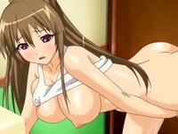 Hentai blonde gives head