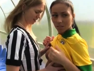 Lesbian One Kiss Brazilian Player Nailing The Referee