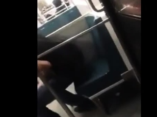 Asian twink gets bj from older man in a subway