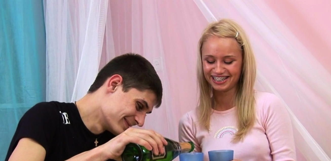 Succulent barely legal gal Ania fingered and licked