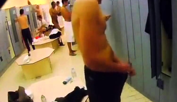 Masturbating in a crowded locker room