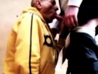 Compilation from a hot old man fucking outside
