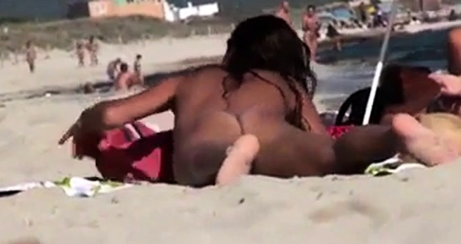 Nude Beach - Hard Nipple Mature