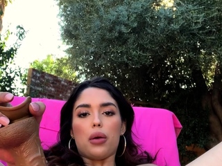 Storytime Latina Babe Vanessa Sky Fucks Herself Nude Selfie