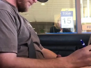 Horny Guy Bustin A Nut At The Bank (Hands Free Public Cum)