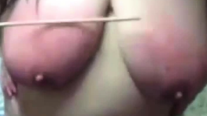 tormenting her fat udders and piggy ass