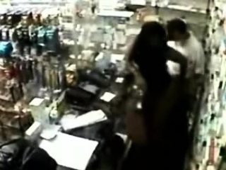 Couple Caught Fucking On The Store Security Camera