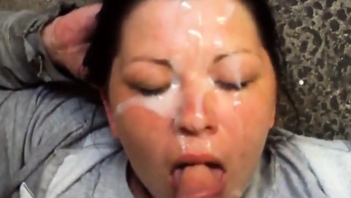 Huge cumshot on her face