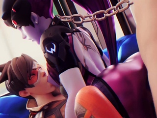 This 3D Animated Sweet Widowmaker Loves A Big Dick