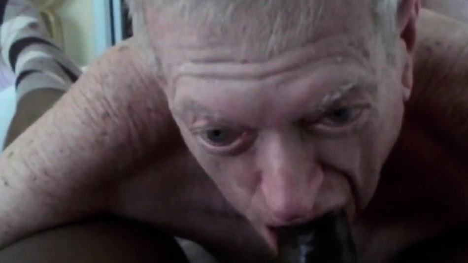 Grandpa sucks and eats cum