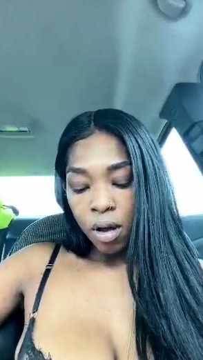 Big Tits Kai Smoking while Driving on Periscope