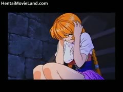 Hot redhead nice tits anime babe sucks part2