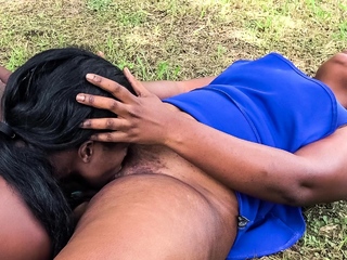 African Pussy Eating Lesbians Outdoors...