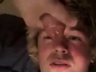 Fucking The Twinks Mouth And Cumming On His Face...