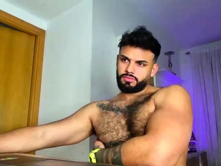 Beefy Muscles Hunk Gay Men Sex