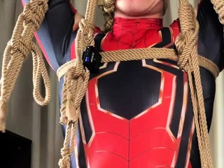 Master sim spiderman suspension bondage edging...