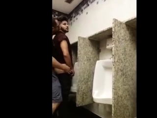 Breeding a slut in a public bathroom
