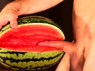 Water melon cum melon and cumming...