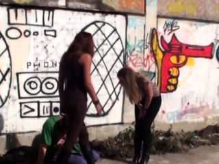 Home Less Get Kicked By Brat Girls