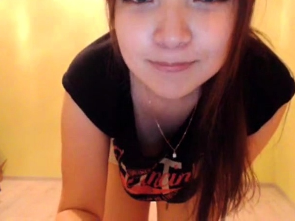 Cute asian teen solo