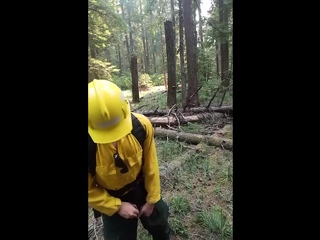 Real wildfire worker