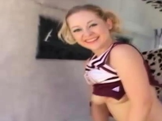 Cheerleader Cindi Loo Baited By The Ice Cream Man