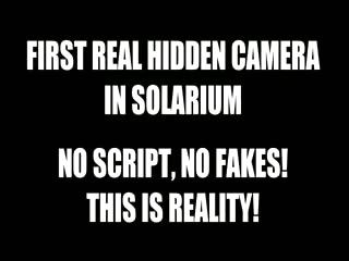 Hidden Cam - Hairy Pussy in Solarium (Reality)