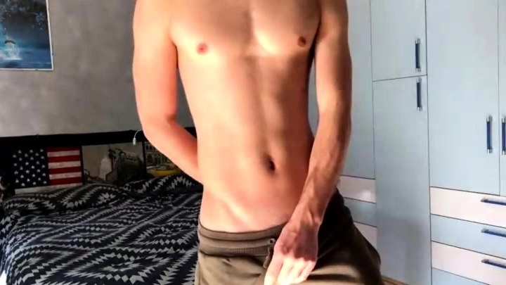 Hot gay twink dick masturbation video