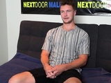 Amateur handsome stud wanking cock