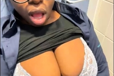 Black MILF with BIG boobs dancing and teasing