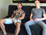 Tattooed casting stud barebacked by BF
