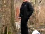 Daddy alone outside