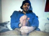 Young huge dick latin shoots a hot cum load