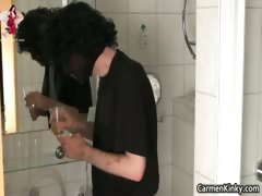 Nasty dude gets pissed on ad anal fucked part4