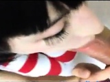 Japanese CD giving a wet bj
