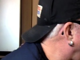 Real gloryhole gaydaddy sucks rod