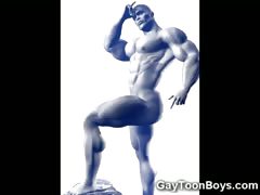 3D Muscled Gay Army Boys!