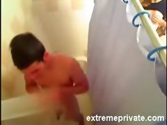 Hidden cam Shower sex my 20 years Sister