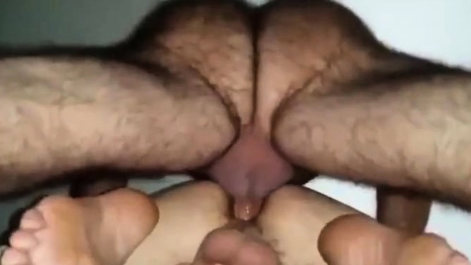 Hairy Daddy Breeds Boy from Below