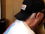 Cockhungry gloryhole DILF sucks rod