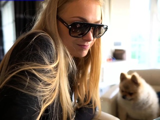 Hot blonde glamour babe solo plays to pleasure her hot body