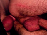 Horny gay hunk railing