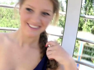 Euro amateur outdoor masturbation