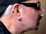 Moustache mature gloryhole visit