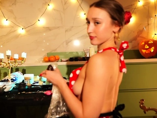 Sexy teen ebony solo toy masturbation